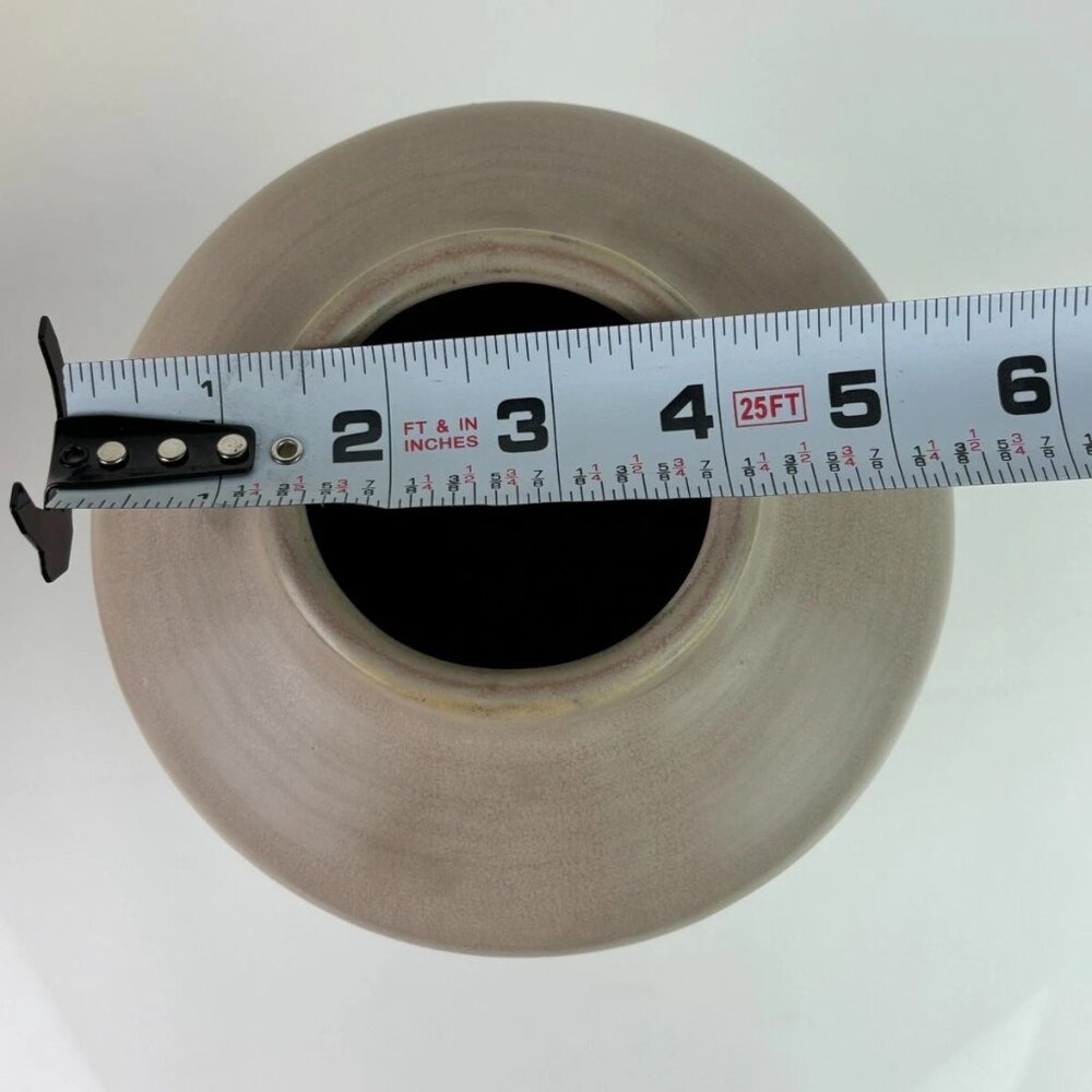 Lot of 2 - 13" Faceted Ceramic Vase Sunset Taupe - Hearth & Hand with Magnolia - Picture 8 of 11